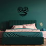 Wallity Heart Tree Escultura de Pared de Metal Negra